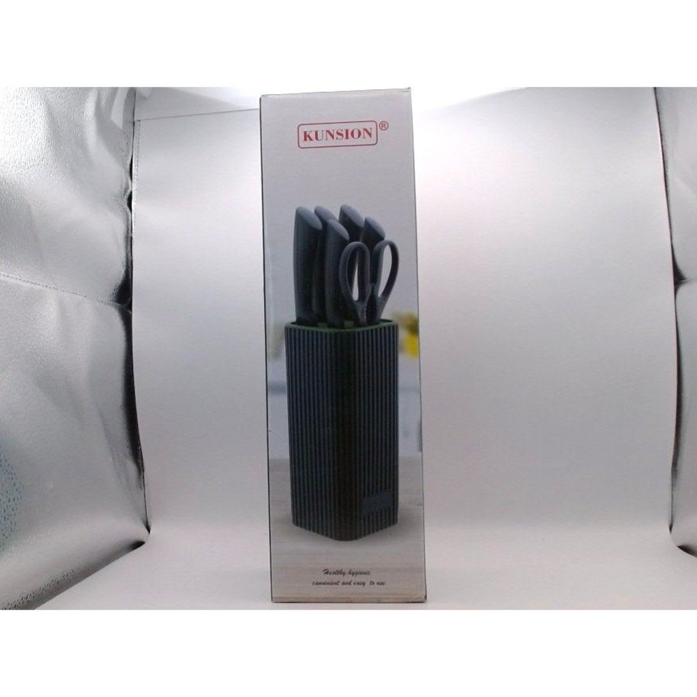 Kunsion - Knife Set, 6 Pcs, Black, BRAND NEW IN BOX